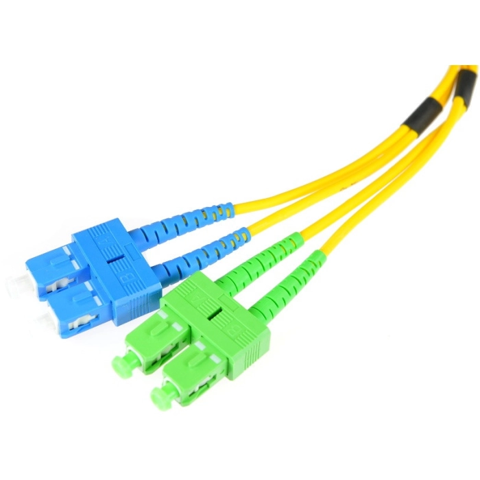 PATCHCORD ŚWIATŁOWODOWY SM 5M DUPLEX 9/125, SC/APC-SC/UPC 3MM