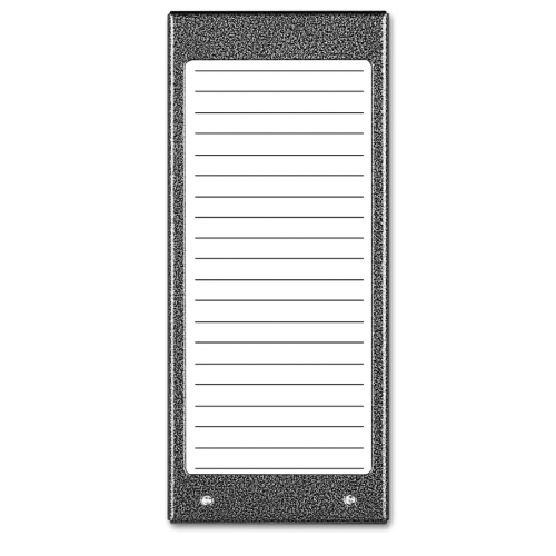 ACO CDN-17N ST (W) Podświetlany panel listy lokatorów (ok. 17 wpisów)