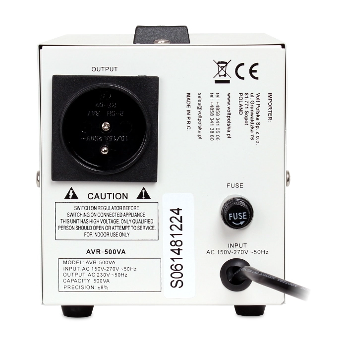 STABILIZATOR NAPIĘCIA VOLT POLSKA AVR 500